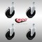 Service Caster 5 Inch SS Hard Rubber Wheel Swivel 10mm Threaded Stem Caster Set SCC SCC-SSTS20S514-HRS-M1015-4 - alternate 2